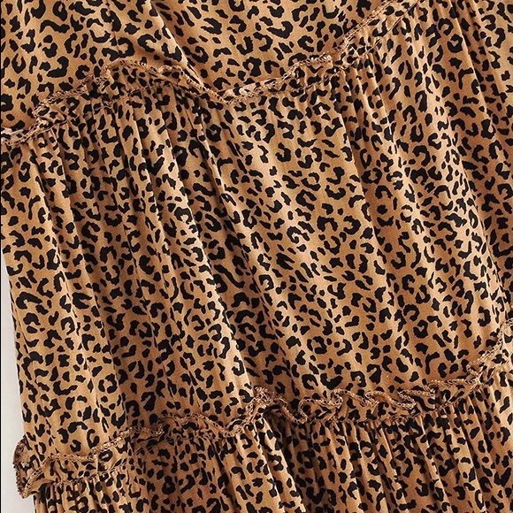 LAST 1🎉Leopard Mini Sun Dress - Picture 2 of 10